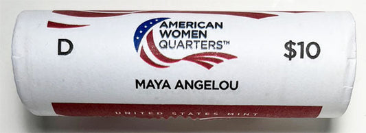 2022 - 25 D Mint American Women Quarter United States Mint Wrapped Rolls