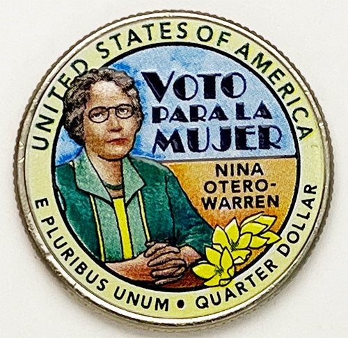 2022 Colorize, Gold Plated, Birth Year Sets, and Christmas Ornament American Women Quarter Nina Otero-Warren