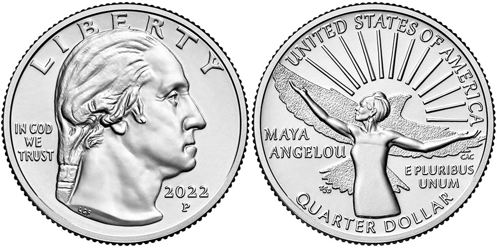 2022 BU & Proof American Women Quarters Maya Angelou