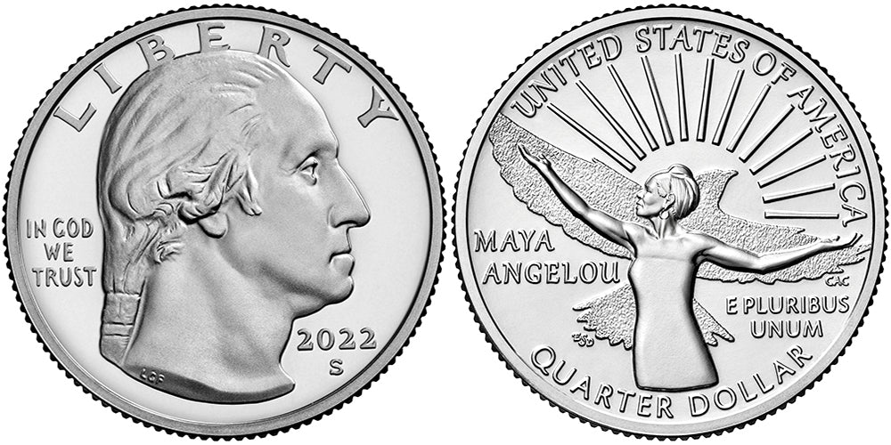 2022 BU & Proof American Women Quarters Maya Angelou