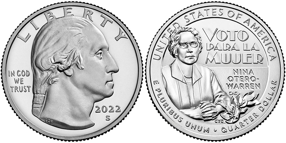 2022 BU & Proof American Women Quarters Nina Otero-Warren