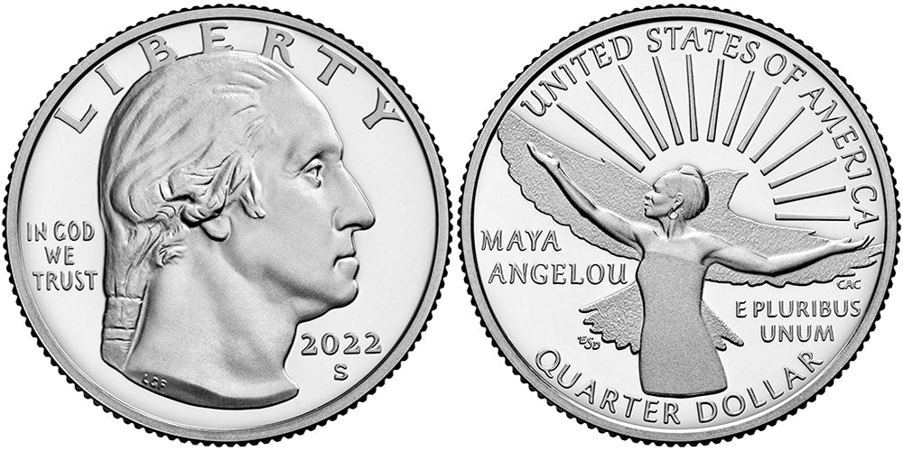 2022 BU & Proof American Women Quarters Maya Angelou