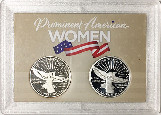 2022 - 25 S Clad and Silver Proof American Women Quarters in 2 by 3 Frosty Case