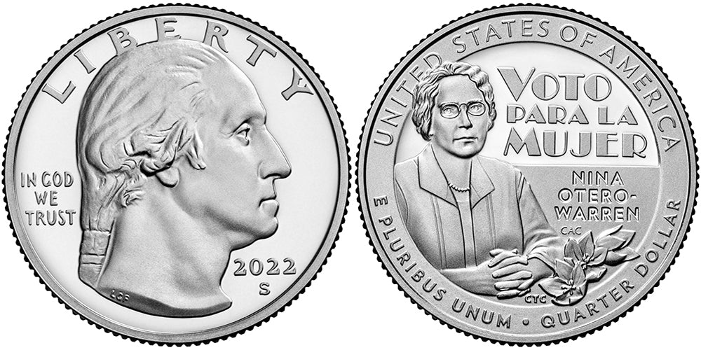 2022 BU & Proof American Women Quarters Nina Otero-Warren