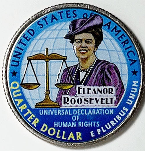 2023 Colorize, Gold Plated, Birth Year Sets, and Christmas Ornament American Women Quarter Eleanor Roosevelt