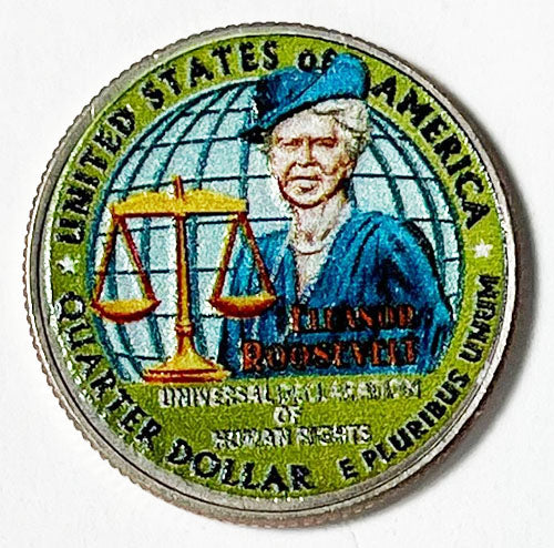 2023 Colorize, Gold Plated, Birth Year Sets, and Christmas Ornament American Women Quarter Eleanor Roosevelt