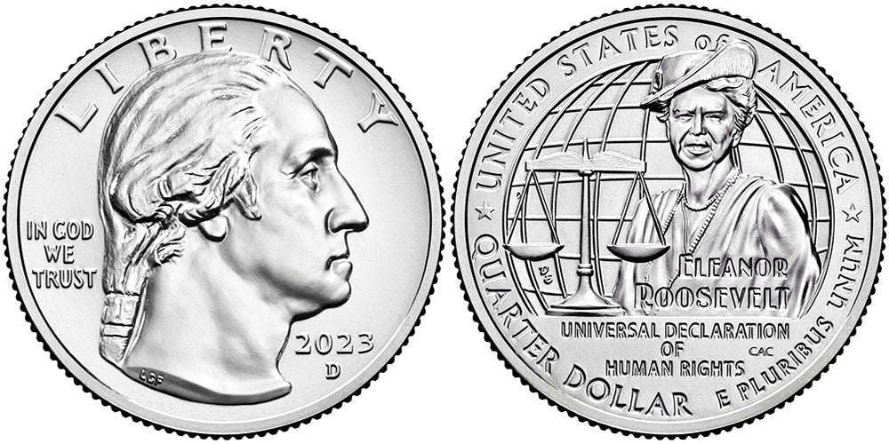 2023 BU & Proof American Women Quarter Eleanor Roosevelt