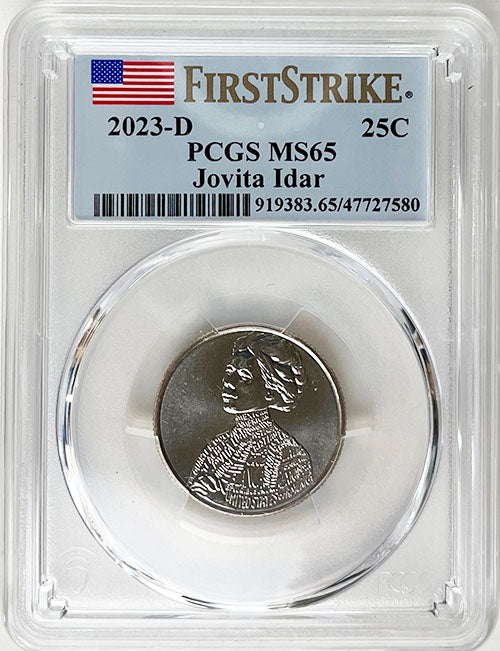 2023 PCGS Certified American Women Quarter Jovita Idar First Strike Label