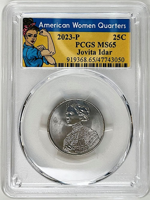 2023 PCGS Certified American Women Quarter Jovita Idar Rosie Label