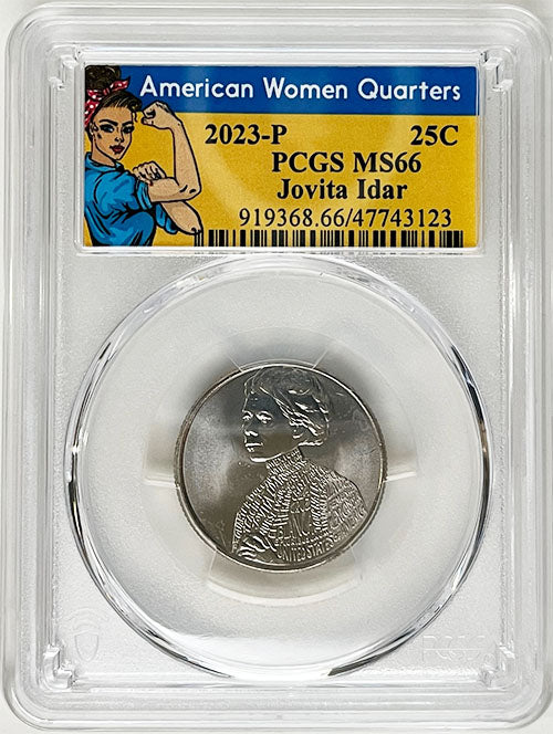 2023 PCGS Certified American Women Quarter Jovita Idar Rosie Label