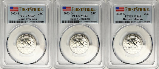 2023 PCGS BU Certified American Women Quarter Sets First Strike Label