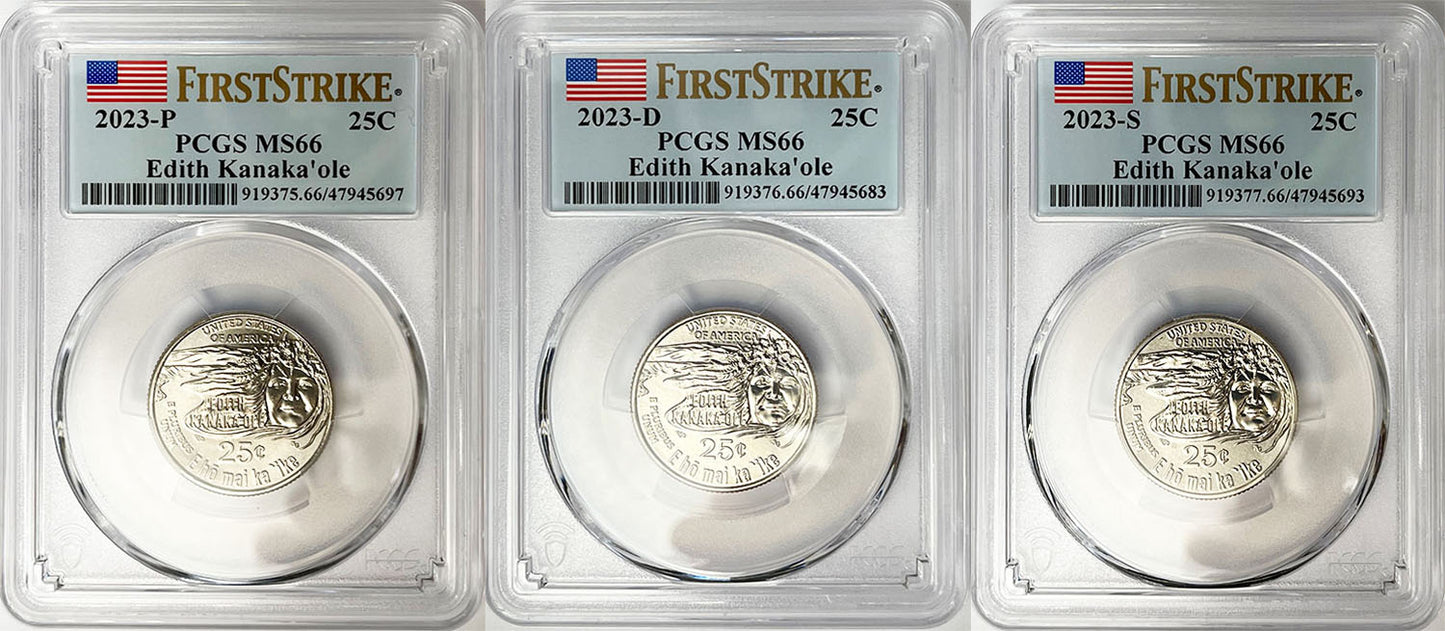 2023 PCGS BU Certified American Women Quarter Sets First Strike Label