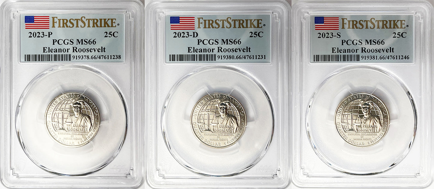 2023 PCGS BU Certified American Women Quarter Sets First Strike Label
