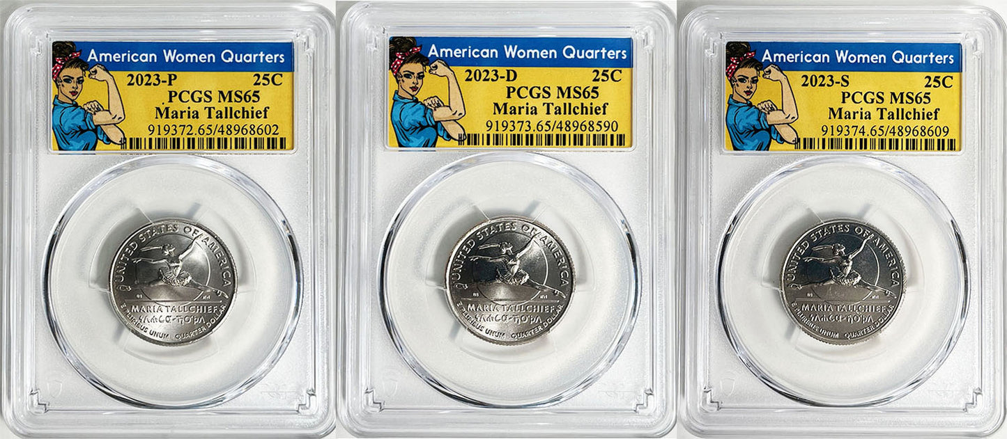 2023 PCGS BU Certified American Women Quarter Sets Rosie Label