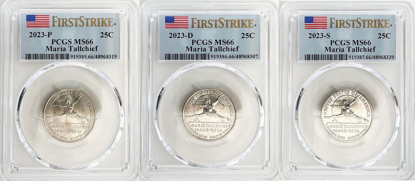 2023 PCGS BU Certified American Women Quarter Sets First Strike Label