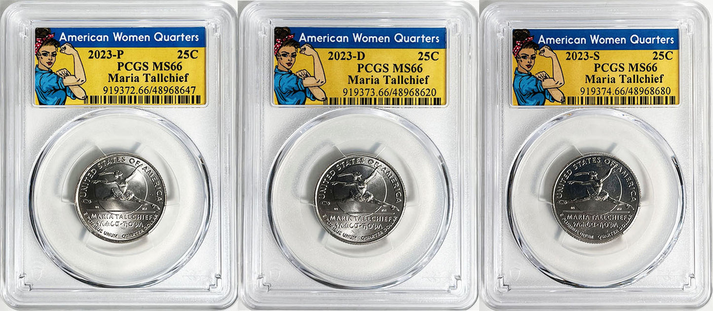 2023 PCGS BU Certified American Women Quarter Sets Rosie Label