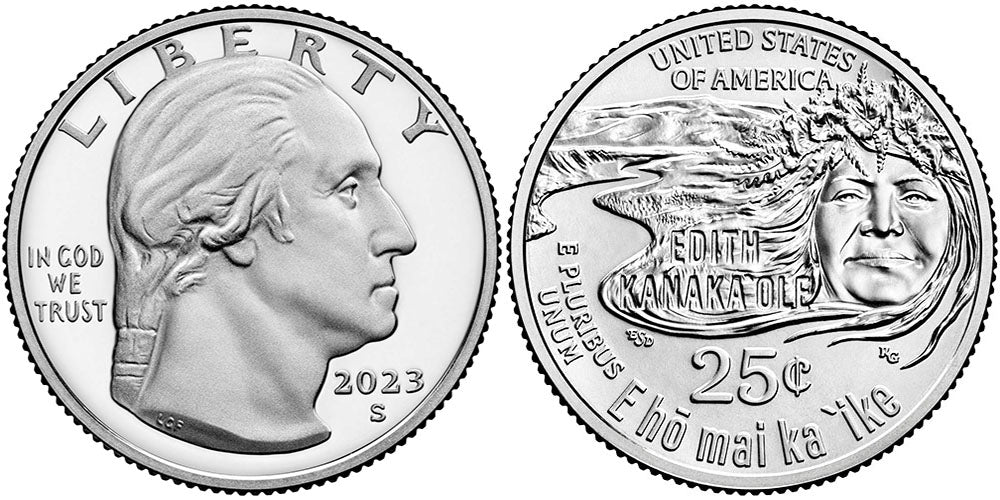 2023 BU & Proof American Women Quarter Edith Kanakaole