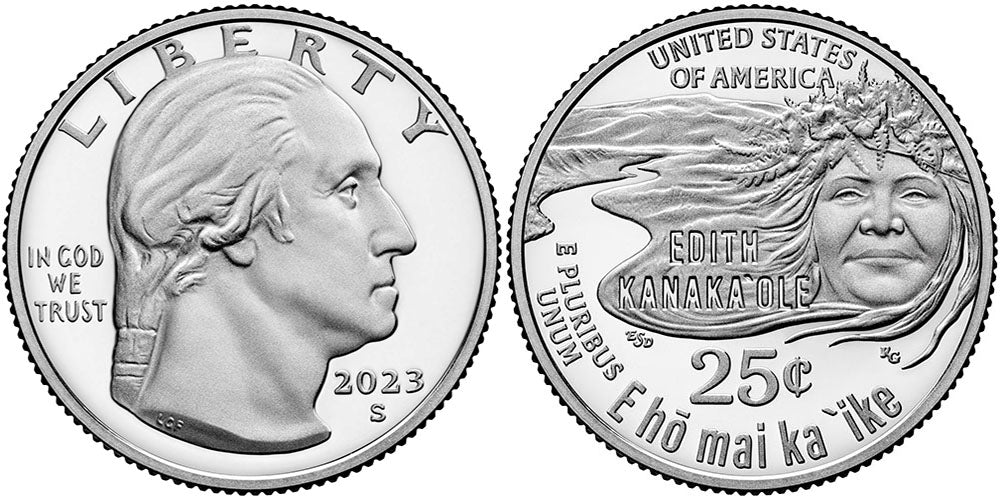 2023 BU & Proof American Women Quarter Edith Kanakaole