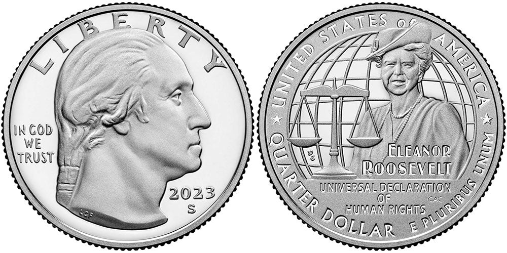 2023 BU & Proof American Women Quarter Eleanor Roosevelt