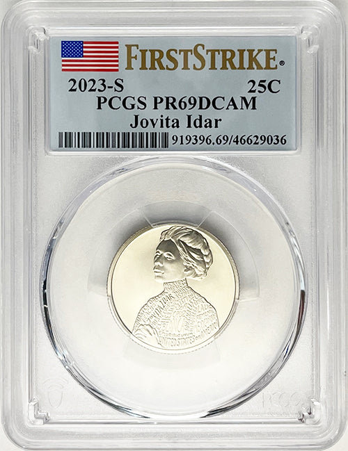 2023 PCGS Certified American Women Quarter Jovita Idar First Strike Label