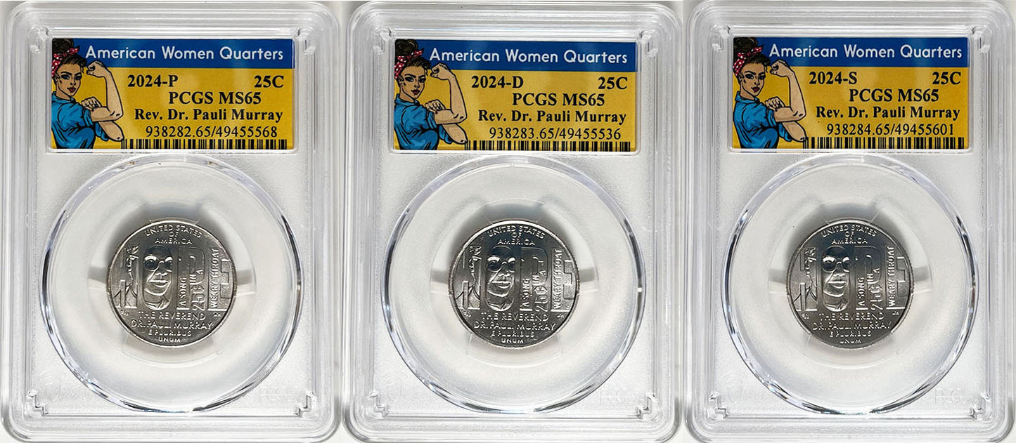 2024 PCGS BU Certified American Women Quarter Sets Rosie Label