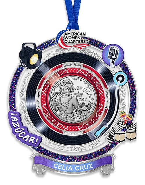 2024 Colorize, Gold Plated, Birth Year Sets, and Christmas Ornament American Women Quarter Celia Cruz