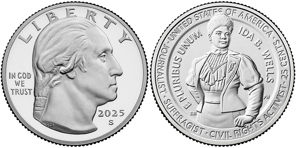 2025 BU & Proof American Women Quarter Ida B. Wells