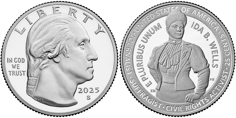 2025 BU & Proof American Women Quarter Ida B. Wells