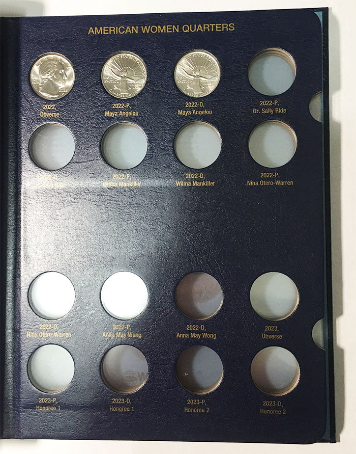 American Women Quarter Whitman P and D Coin Album