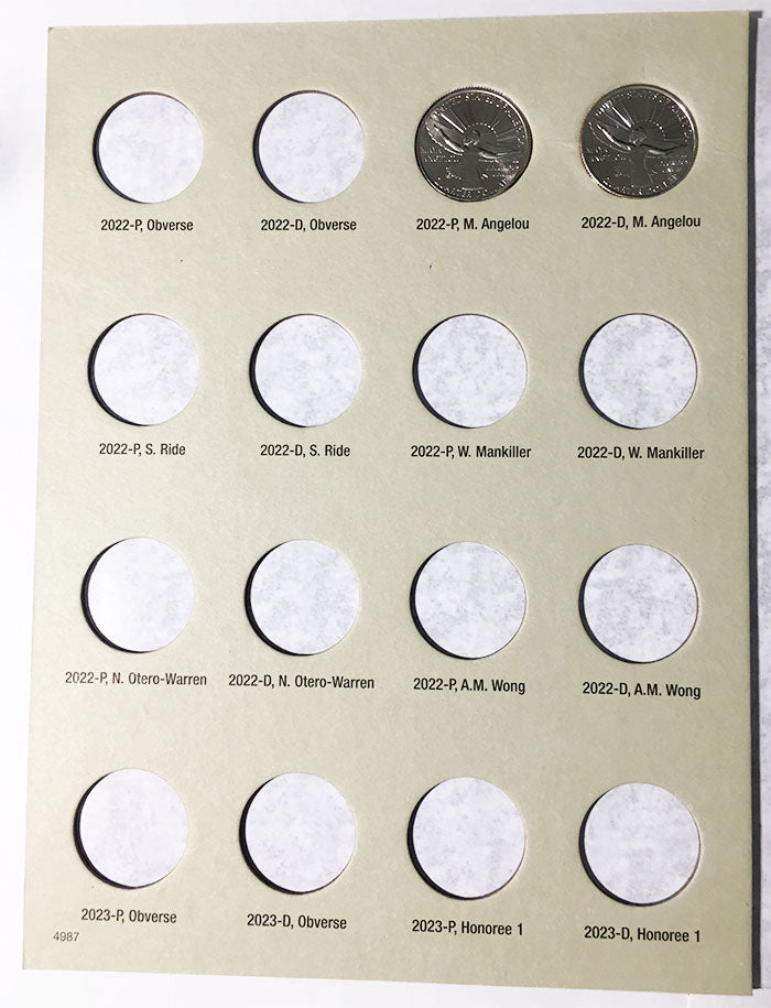 American Women Quarter H E Harris P and D Coin Folder