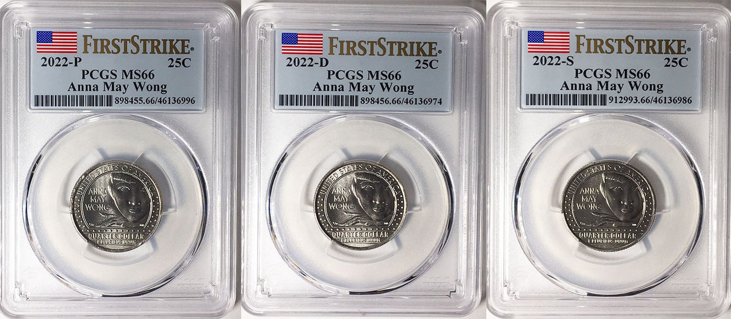 2022 PCGS BU Certified American Women Quarter Sets First Strike Label