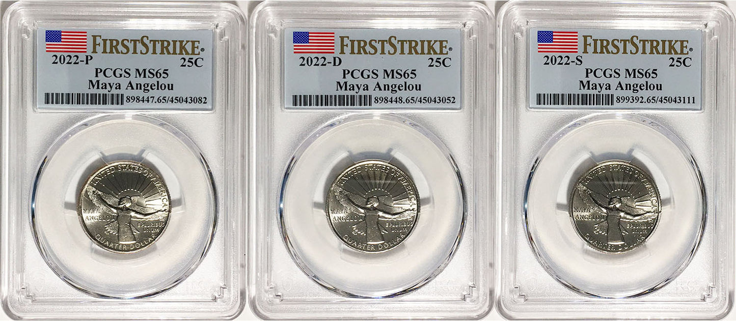2022 PCGS BU Certified American Women Quarter Sets First Strike Label