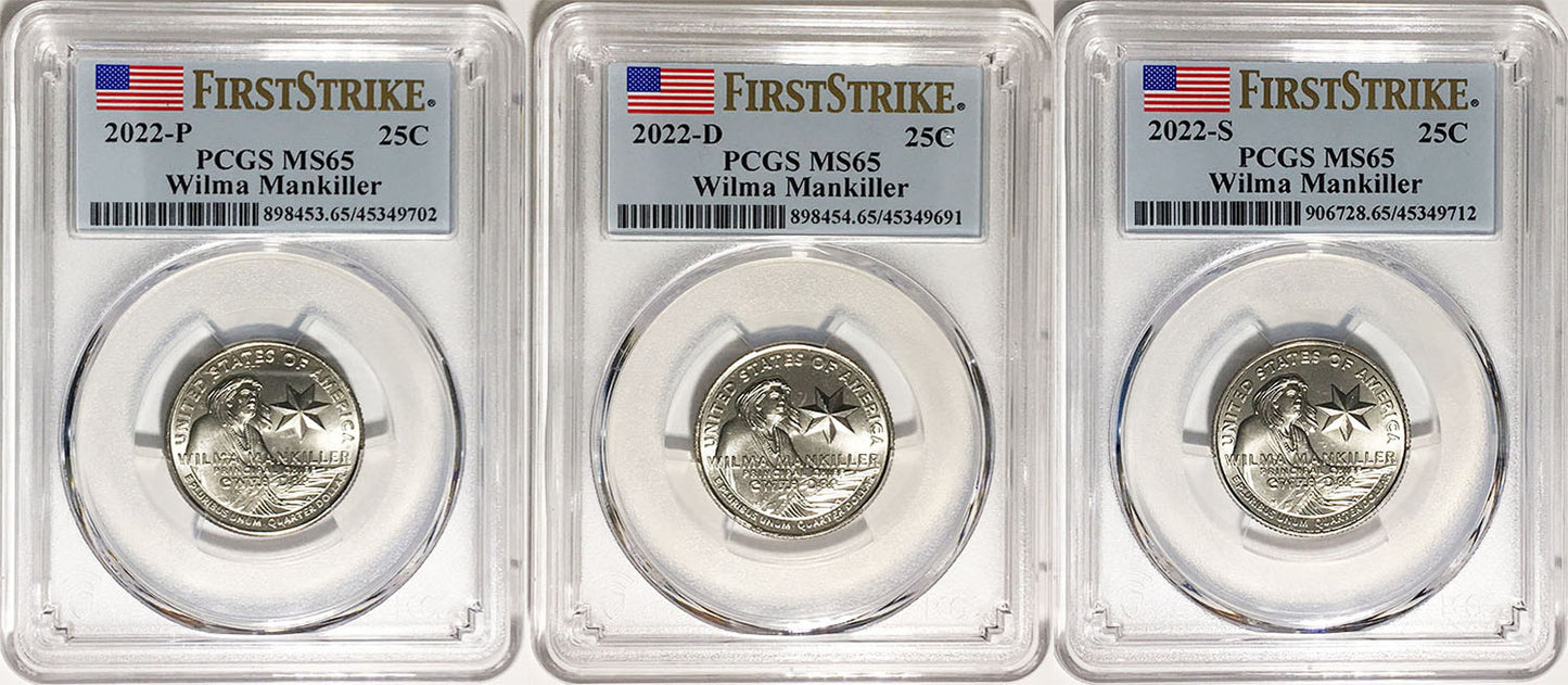 2022 PCGS BU Certified American Women Quarter Sets First Strike Label