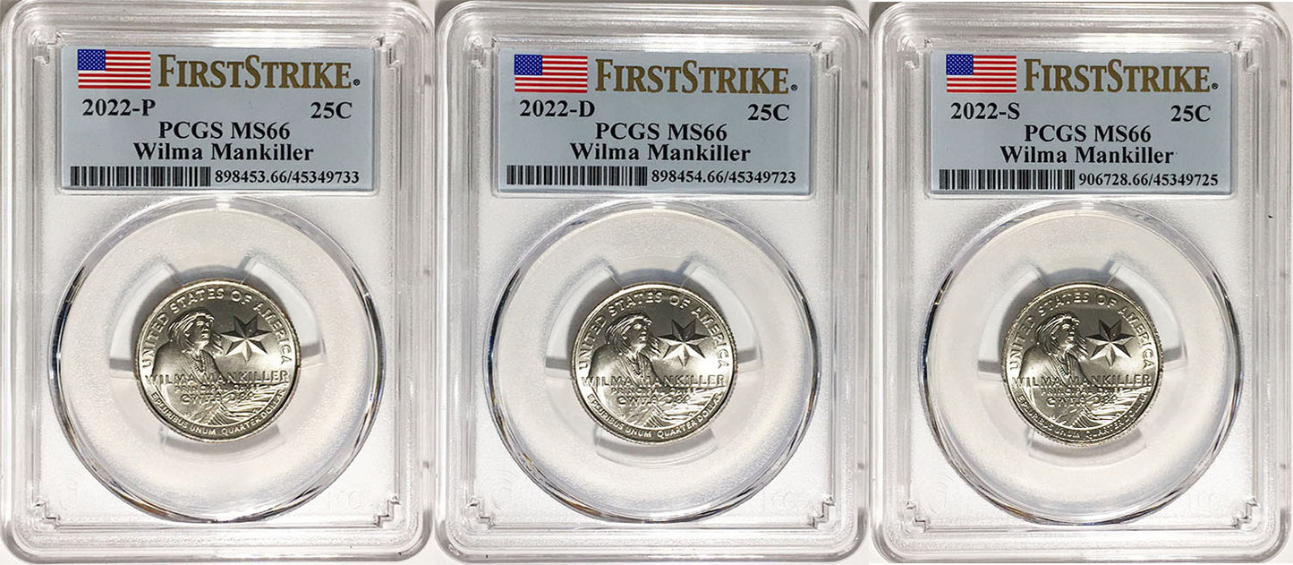 2022 PCGS BU Certified American Women Quarter Sets First Strike Label
