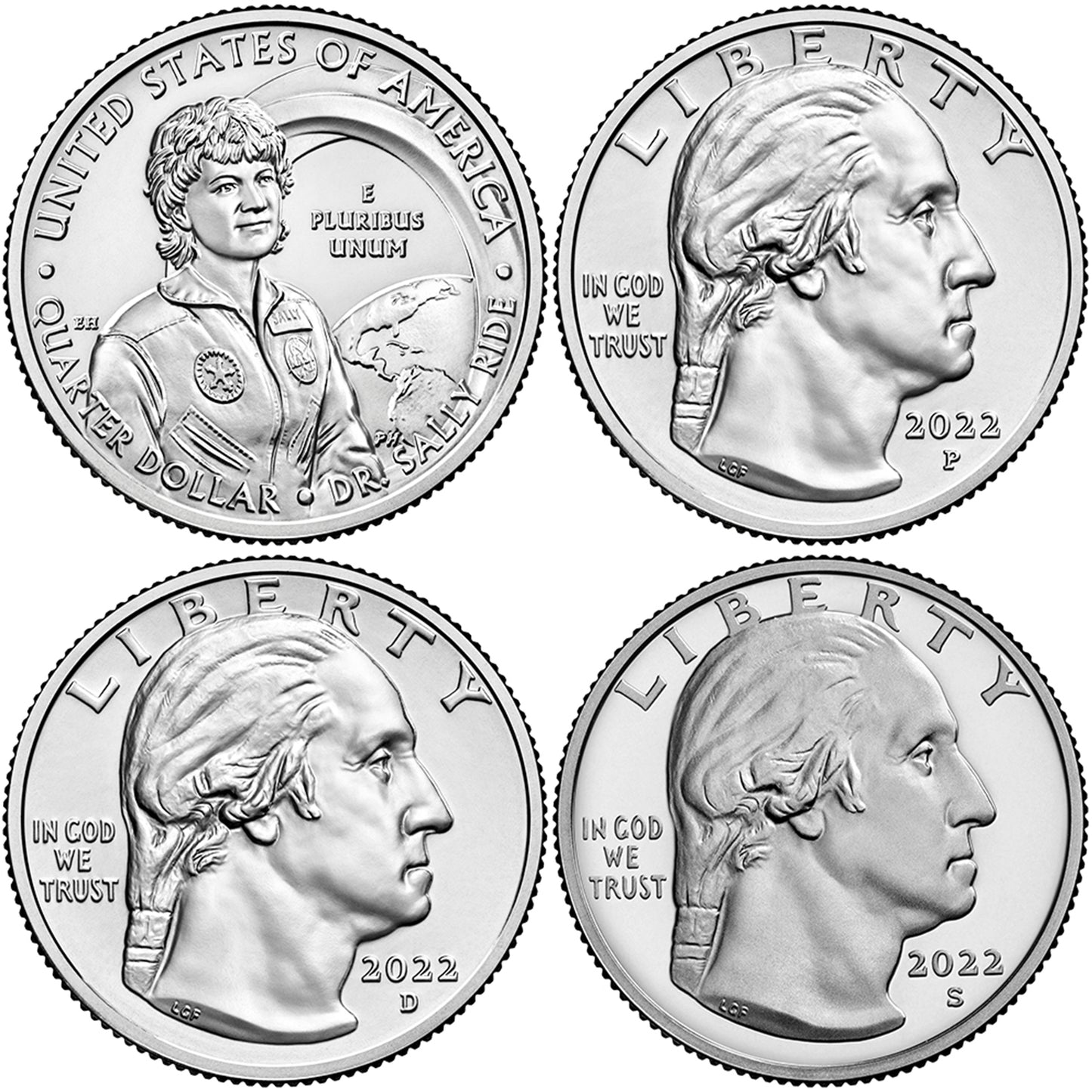 2022 BU & Proof American Women Quarters Dr. Sally Ride