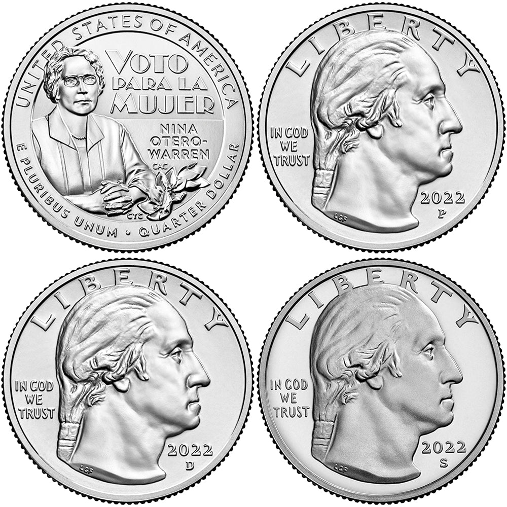 2022 BU & Proof American Women Quarters Nina Otero-Warren