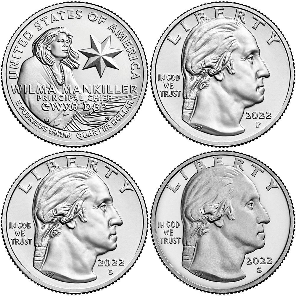 2022 BU & Proof American Women Quarters Wilma Mankiller