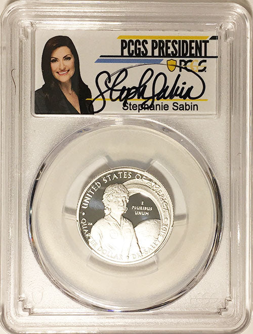 2022 PCGS Certified American Women Quarters Dr. Sally Ride with Stephanie Sabin Label