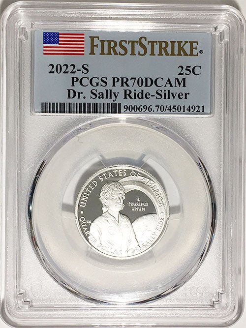 2022 PCGS Certified American Women Quarter Dr. Sally Ride First Strike Label