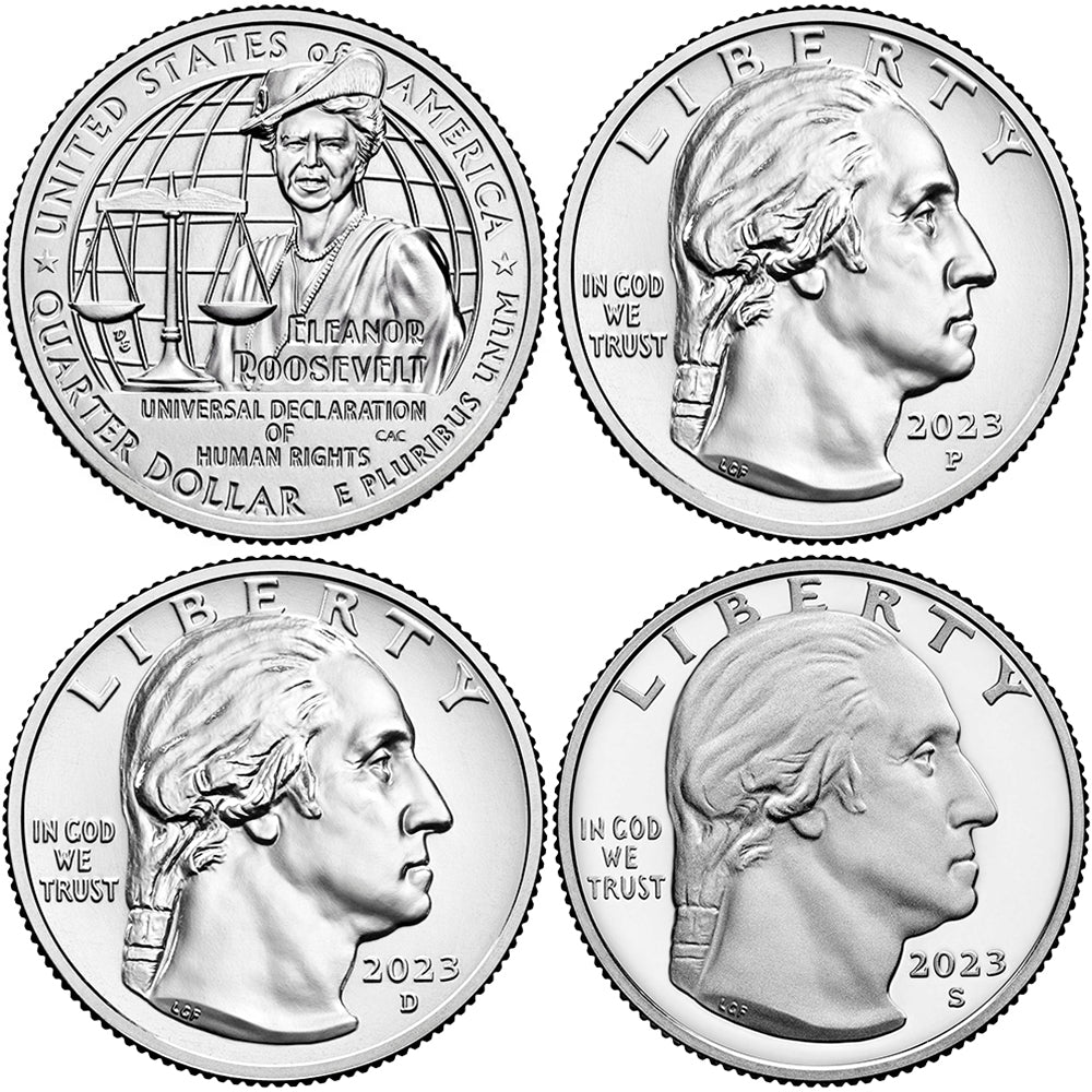 2023 BU & Proof American Women Quarter Eleanor Roosevelt
