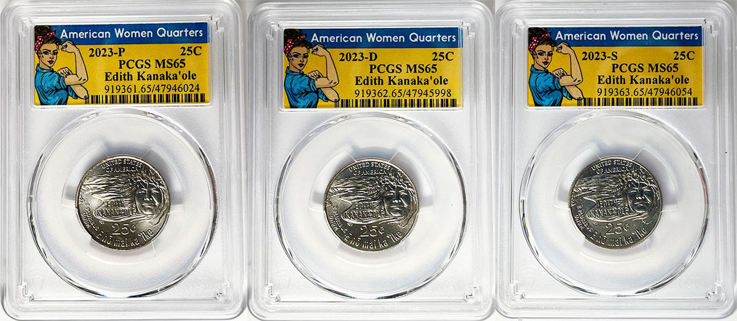 2023 PCGS BU Certified American Women Quarter Sets Rosie Label