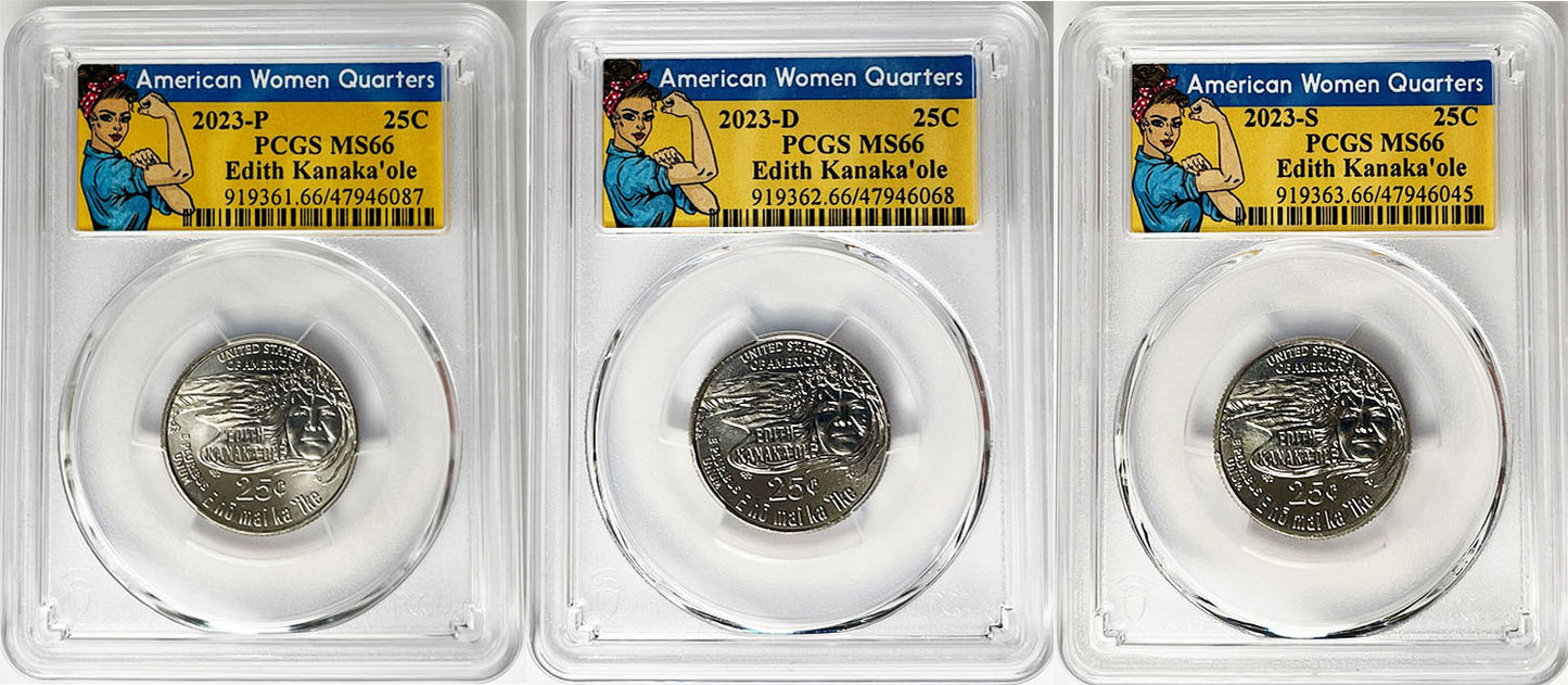 2023 PCGS BU Certified American Women Quarter Sets Rosie Label