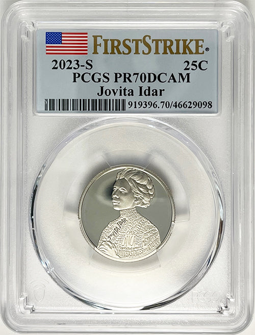 2023 PCGS Certified American Women Quarter Jovita Idar First Strike Label