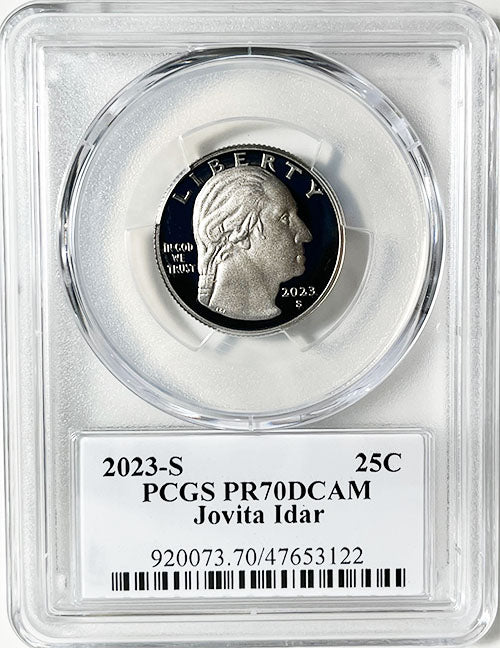 2023 PCGS Certified American Women Quarter Jovita Idar with Stephanie Sabin Label