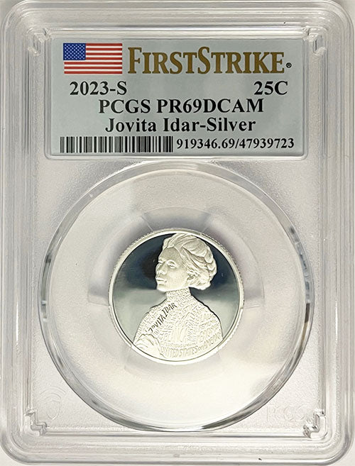 2023 PCGS Certified American Women Quarter Jovita Idar First Strike Label