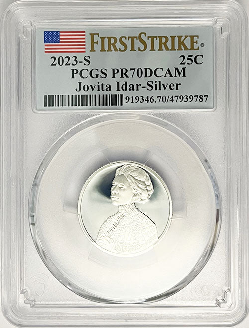 2023 PCGS Certified American Women Quarter Jovita Idar First Strike Label