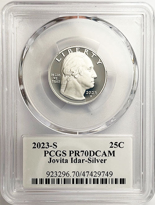 2023 PCGS Certified American Women Quarter Jovita Idar with Stephanie Sabin Label