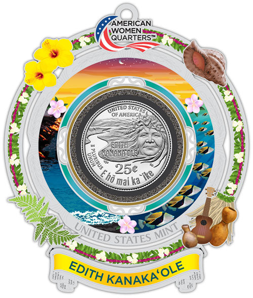 2023 Colorize, Gold Plated, Birth Year Sets, and Christmas Ornament American Women Quarter Edith Kanakaole