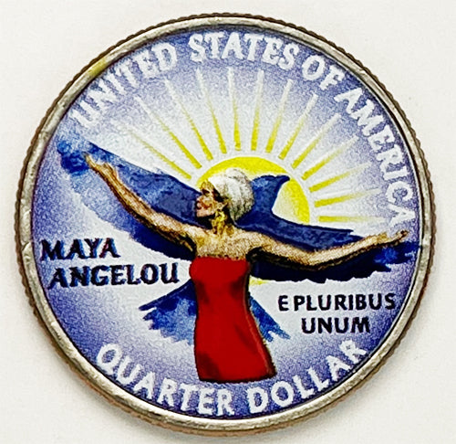 2022 Colorize, Gold Plated, Birth Year Sets and Christmas Ornament American Women Quarter Maya Angelou