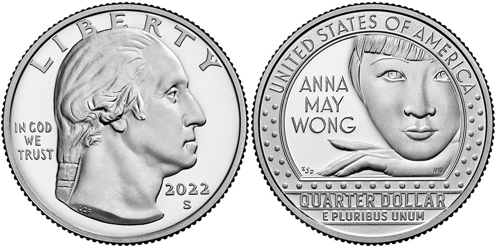 2022 BU & Proof American Women Quarters Anna May Wong